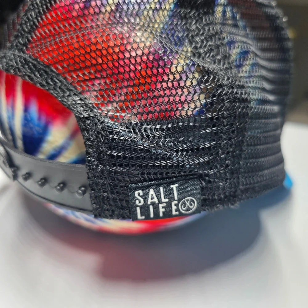 Salt Life Live Salty Shark Trucker Hat Blue White Black‎ Snapback SLY20004 Youth
